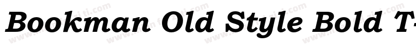 Bookman Old Style Bold T字体转换